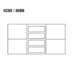 Komoda Bukowa VIP KD409 140x90x41 cm