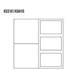 Komoda Dębowa VIP KD316 90x90x41 cm