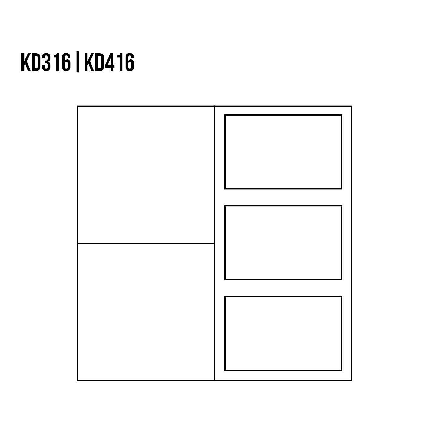 DREWMAX-RYSUNEK-TECHNICZNY-KOMODA-KD316-416.jpg Komoda Dębowa VIP KD316 90x90x41 cm - obrazek 1