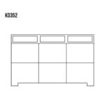 Komoda Dębowa CLASSIC KD352 137x95x45 cm - obrazek 3