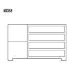 Komoda Dębowa CLASSIC KD358 137x95x45 cm - obrazek 3