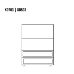 Komoda Metalowa RUSTIKAL KD703 100x140x50 cm - obrazek 6