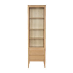 Witryna Bukowa RETRO KW438-1 55x195x40 cm