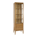 Witryna Bukowa RETRO KW438-1 55x195x40 cm - obrazek 5