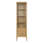 Witryna Dębowa RETRO KW338 55x195x40 cm