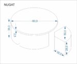 NUGAT Ława z pufami - HALMAR