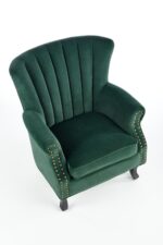 Fotel TITAN 73 cm ciemny zielony / zielony velvet do wnętrza - obrazek 8