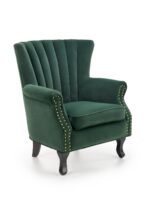 Fotel TITAN 73 cm ciemny zielony / zielony velvet do wnętrza - obrazek 2