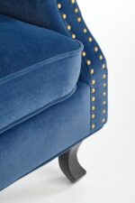 Fotel TITAN 73 cm granatowy velvet do wnętrza - obrazek 5
