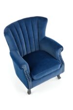 Fotel TITAN 73 cm granatowy velvet do wnętrza - obrazek 8