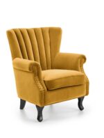 Fotel TITAN 73 cm musztardowy velvet do wnętrza - obrazek 2