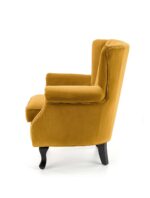 Fotel TITAN 73 cm musztardowy velvet do wnętrza - obrazek 3
