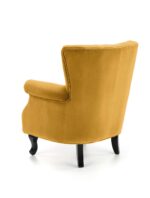 Fotel TITAN 73 cm musztardowy velvet do wnętrza - obrazek 4