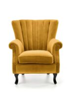 Fotel TITAN 73 cm musztardowy velvet do wnętrza - obrazek 8