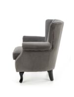 Fotel TITAN 73 cm popielaty velvet do wnętrza - obrazek 2