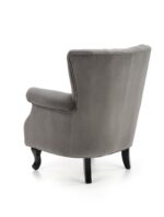 Fotel TITAN 73 cm popielaty velvet do wnętrza - obrazek 3