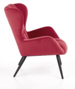 Fotel wypoczynkowy TYRION 75 cm bordowy velvet do salonu - obrazek 3