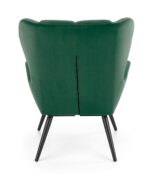 Fotel wypoczynkowy TYRION 75 cm ciemny zielony / zielony velvet do salonu - obrazek 8