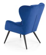 Fotel wypoczynkowy TYRION 75 cm granatowy velvet do salonu - obrazek 3