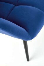 Fotel wypoczynkowy TYRION 75 cm granatowy velvet do salonu - obrazek 5