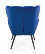 Fotel wypoczynkowy TYRION 75 cm granatowy velvet do salonu - obrazek 8