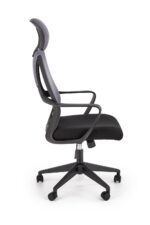 Fotel pracowniczy VALDEZ 64 cm popielaty / czarny do biura i gabinetu - obrazek 3