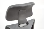 Fotel pracowniczy VALDEZ 64 cm popielaty / czarny do biura i gabinetu - obrazek 8