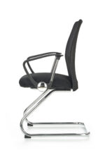 Fotel pracowniczy VIRE SKID 58 cm czarny do biura i gabinetu - obrazek 3