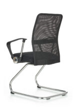 Fotel pracowniczy VIRE SKID 58 cm czarny do biura i gabinetu - obrazek 4
