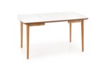 Stół rozkładany BARRET 80x90 - 190 cm dąb lefkas / biały mat / biały MDF do jadalni - obrazek 2