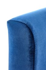 Fotel wypoczynkowy CLUBBY 2 66 cm granatowy / naturalny velvet do salonu - obrazek 9