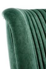Fotel wypoczynkowy DELGADO 75 cm ciemny zielony velvet do salonu - obrazek 5