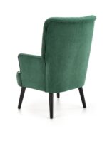 Fotel wypoczynkowy DELGADO 75 cm ciemny zielony velvet do salonu - obrazek 9