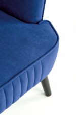 Fotel wypoczynkowy DELGADO 75 cm granatowy velvet do salonu - obrazek 4