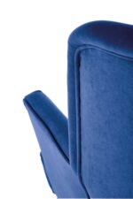 Fotel wypoczynkowy DELGADO 75 cm granatowy velvet do salonu - obrazek 5