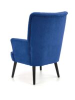 Fotel wypoczynkowy DELGADO 75 cm granatowy velvet do salonu - obrazek 9