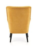 Fotel wypoczynkowy DELGADO 75 cm musztardowy velvet do salonu - obrazek 8
