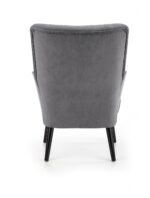 Fotel wypoczynkowy DELGADO 75 cm popielaty velvet do salonu - obrazek 9