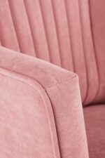 Fotel wypoczynkowy DELGADO 75 cm różowy velvet do salonu - obrazek 6