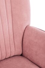 Fotel wypoczynkowy DELGADO 75 cm różowy velvet do salonu - obrazek 8