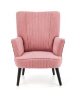 Fotel wypoczynkowy DELGADO 75 cm różowy velvet do salonu - obrazek 10