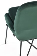 Krzesło K454 46 cm ciemny zielony do jadalni - obrazek 2