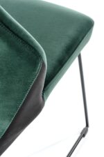 Krzesło K485 44 cm ciemny zielony do jadalni - obrazek 4