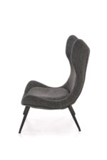 Fotel wypoczynkowy ATLANTIS 77 cm antracyt do salonu - obrazek 4