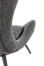Fotel wypoczynkowy ATLANTIS 77 cm antracyt do salonu - obrazek 7