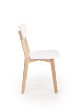 Krzesło BUGGI 45 cm naturalny / biały zestaw 2 szt do jadalni - obrazek 2