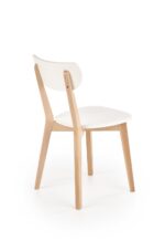 Krzesło BUGGI 45 cm naturalny / biały zestaw 2 szt do jadalni - obrazek 3