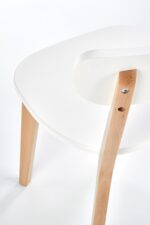 Krzesło BUGGI 45 cm naturalny / biały zestaw 2 szt do jadalni - obrazek 4