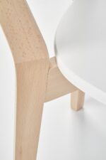 Krzesło BUGGI 45 cm naturalny / biały zestaw 2 szt do jadalni - obrazek 6