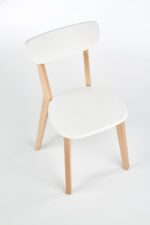 Krzesło BUGGI 45 cm naturalny / biały zestaw 2 szt do jadalni - obrazek 8